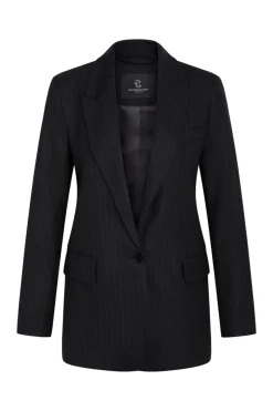 Sale Bruuns Bazaar BillBBFrida blazer - Zwarte krijtstreep