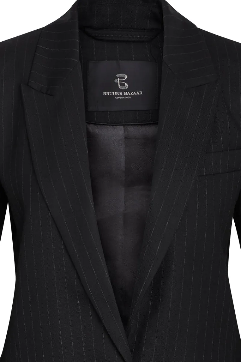 Sale Bruuns Bazaar BillBBFrida blazer - Zwarte krijtstreep
