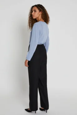 Fashion Bruuns Bazaar BillBBLeza BROEK - Zwarte krijtstreep