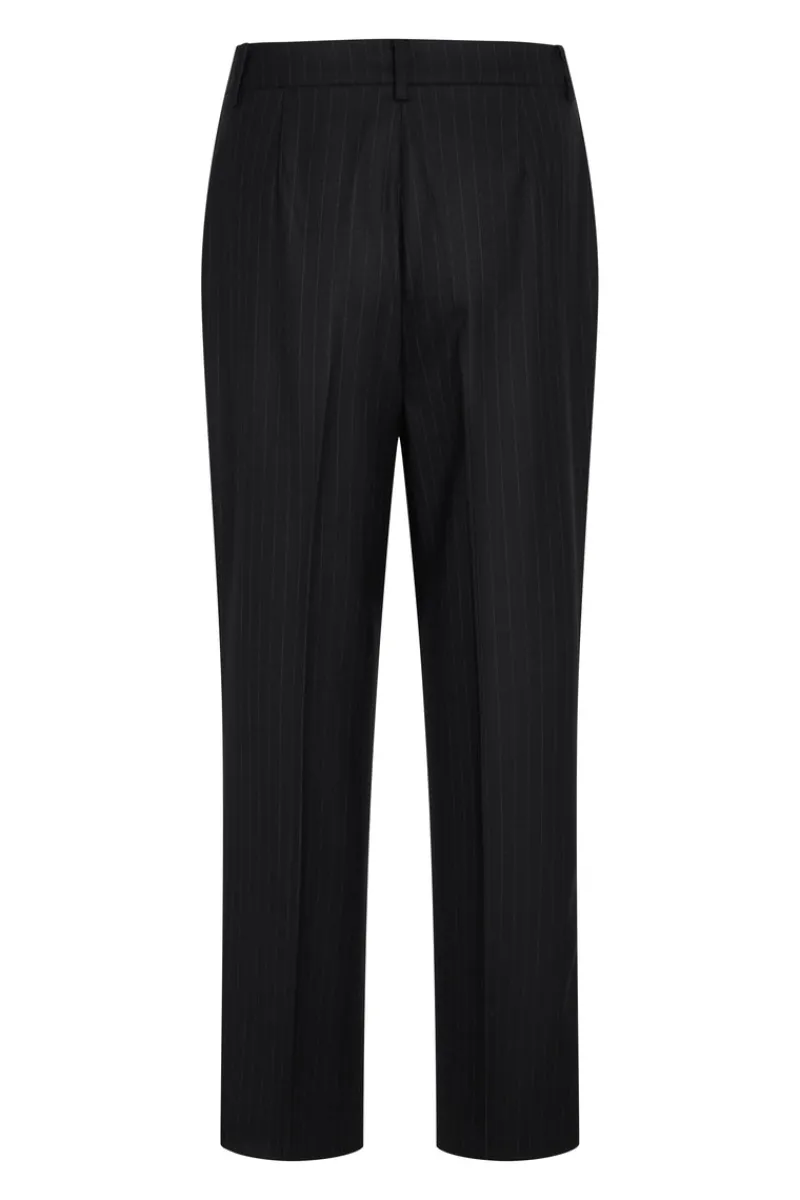 Fashion Bruuns Bazaar BillBBLeza BROEK - Zwarte krijtstreep