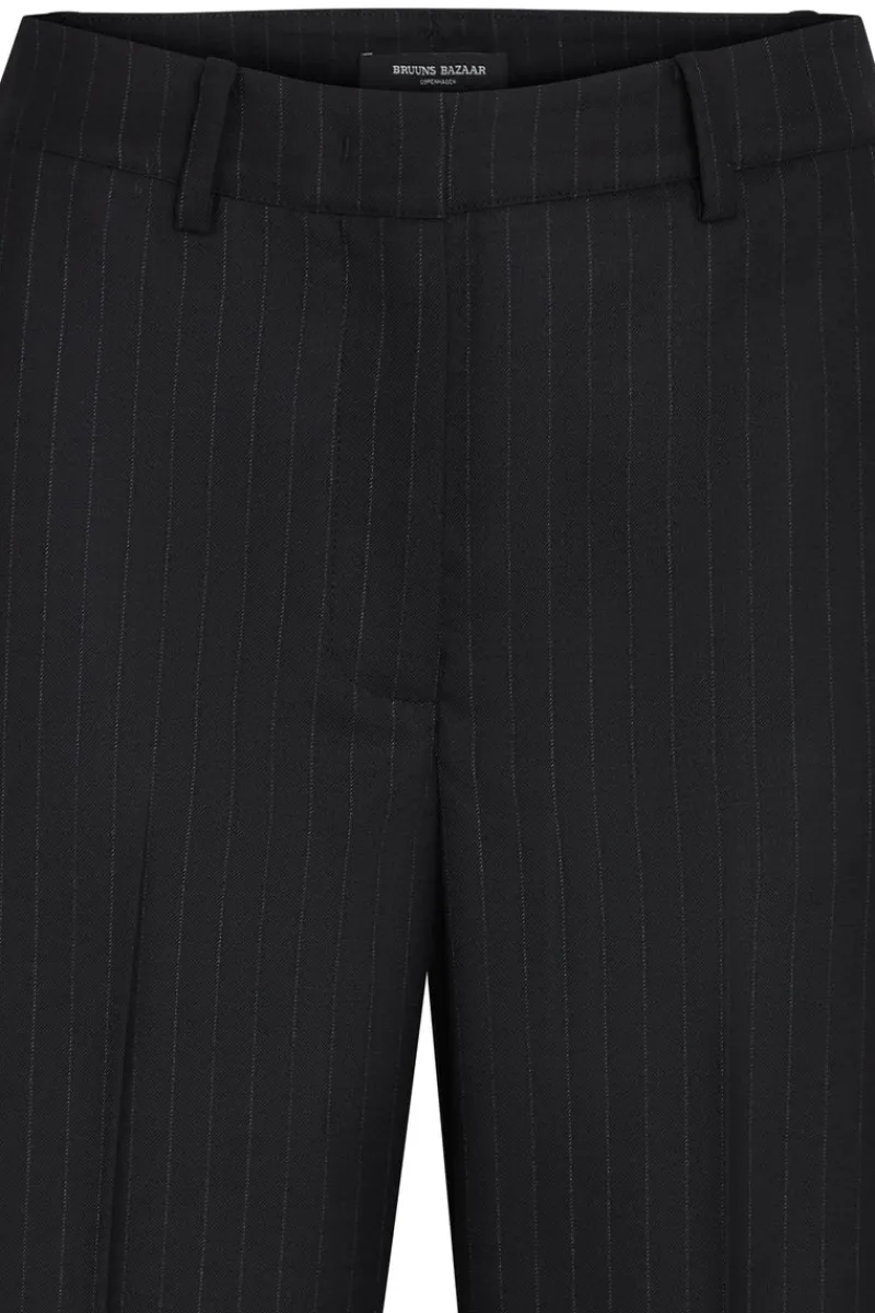 Fashion Bruuns Bazaar BillBBLeza BROEK - Zwarte krijtstreep