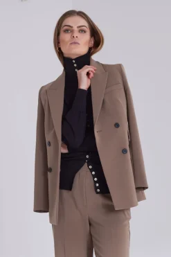 Fashion Bruuns Bazaar BrassicaBBLinda blazer - Shitake