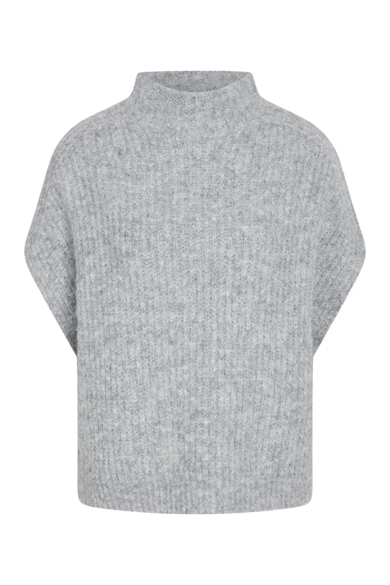New Bruuns Bazaar BuckeyeBBHira knit vest - Grey Melange