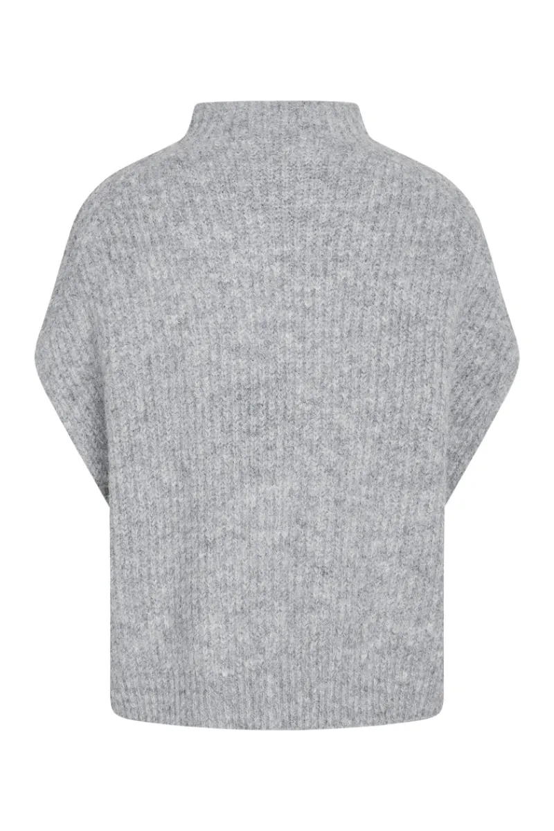 New Bruuns Bazaar BuckeyeBBHira knit vest - Grey Melange