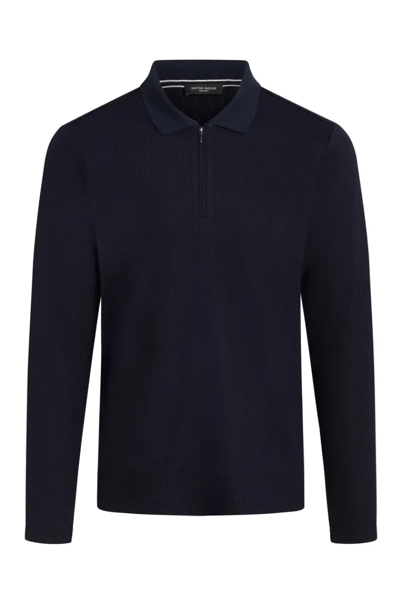 Best Bruuns Bazaar CabBBGonzo LS Polo Tee - Navy