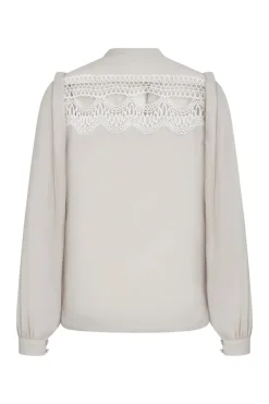 Discount Bruuns Bazaar CamillaBBAbenas shirt - Silver Cloud