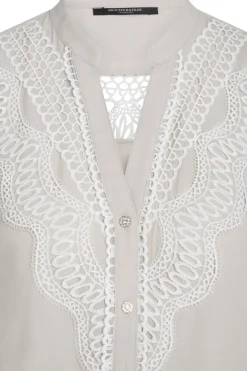 Discount Bruuns Bazaar CamillaBBAbenas shirt - Silver Cloud