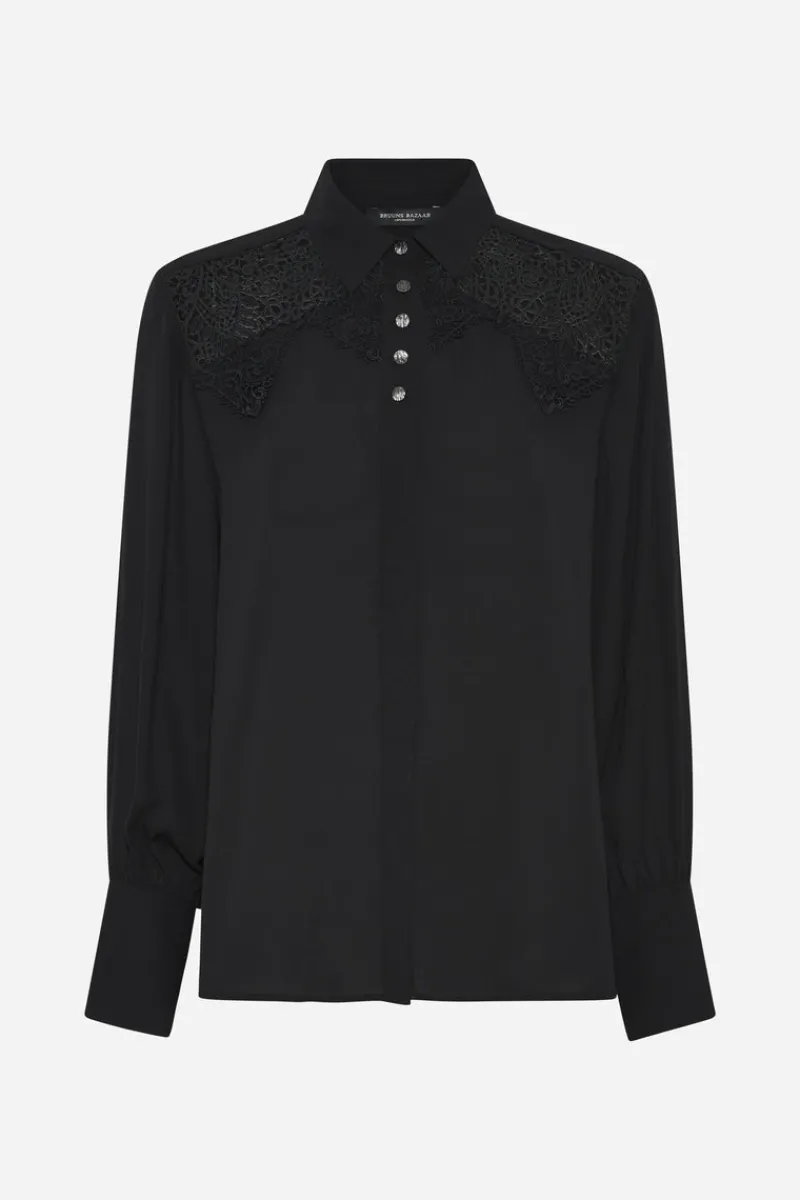Fashion Bruuns Bazaar CamillaBBVienara shirt - Black
