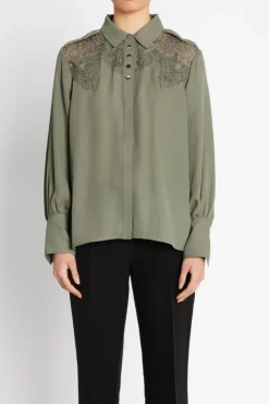 Outlet Bruuns Bazaar CamillaBBVienara shirt - Deep Olive