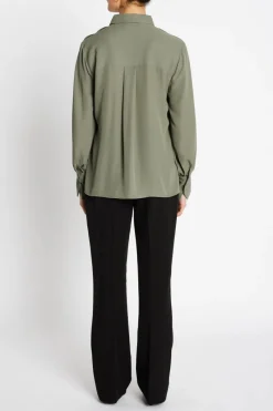 Outlet Bruuns Bazaar CamillaBBVienara shirt - Deep Olive