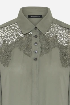 Outlet Bruuns Bazaar CamillaBBVienara shirt - Deep Olive