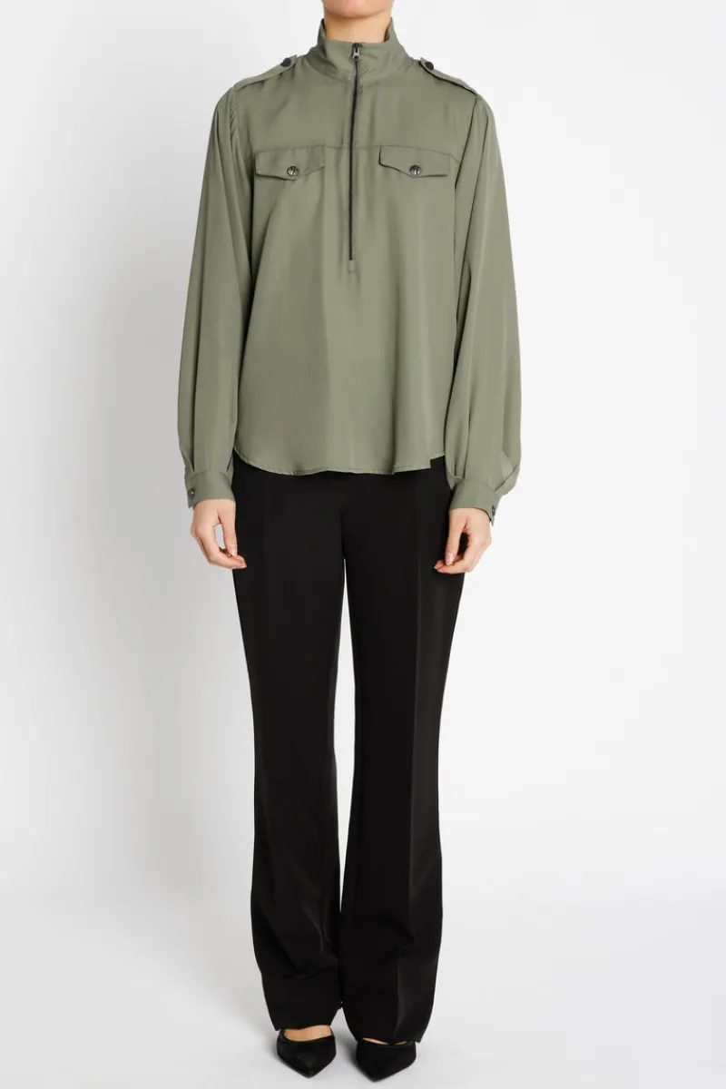 Hot Bruuns Bazaar CamillaBBZigrid blouse - Deep Olive