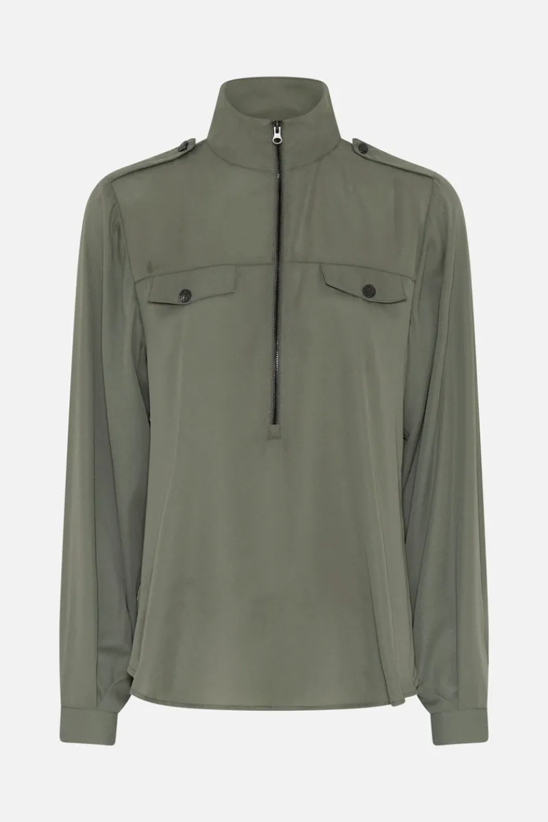 Hot Bruuns Bazaar CamillaBBZigrid blouse - Deep Olive