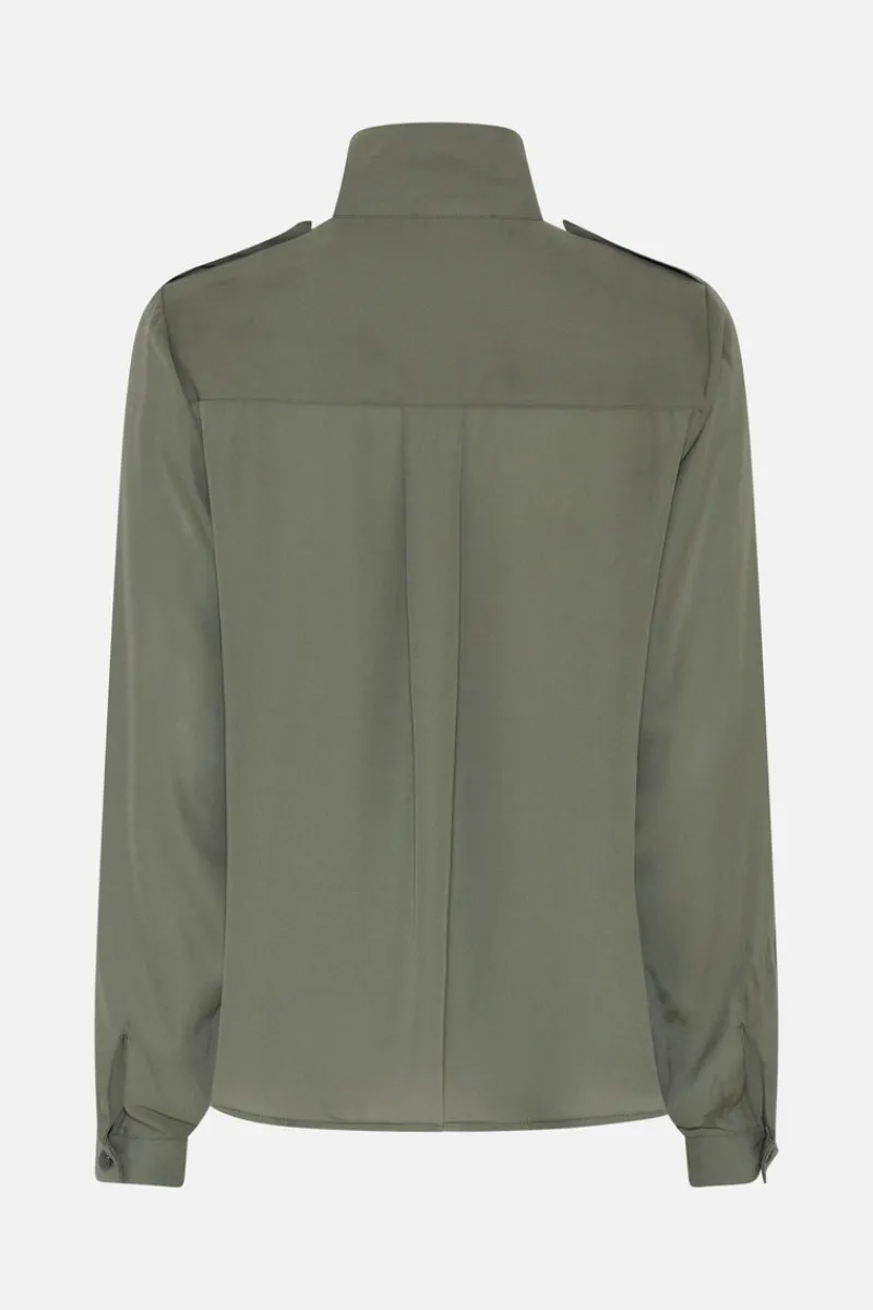 Hot Bruuns Bazaar CamillaBBZigrid blouse - Deep Olive