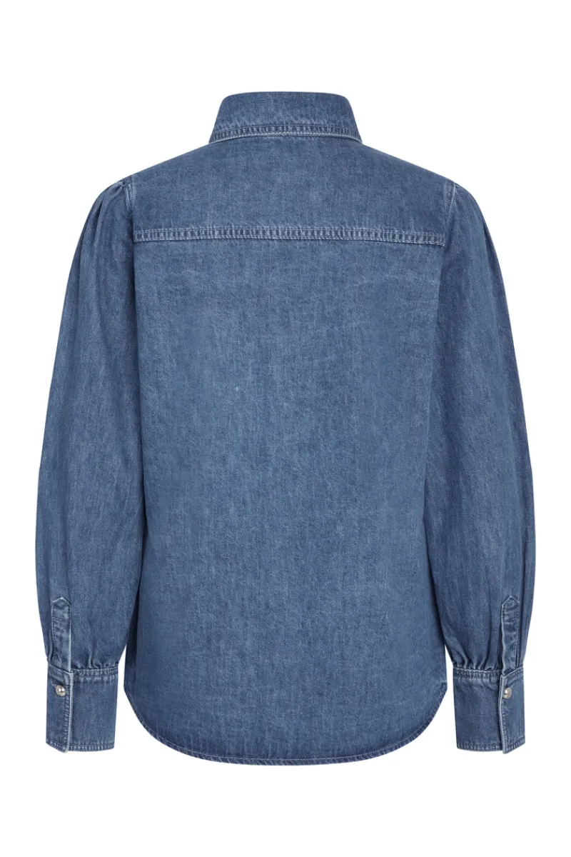 Sale Bruuns Bazaar CanaBBBess shirt - Dark Blue denim