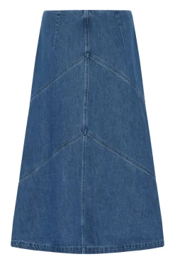 Outlet Bruuns Bazaar CanaBBEleen skirt - Dark Blue denim