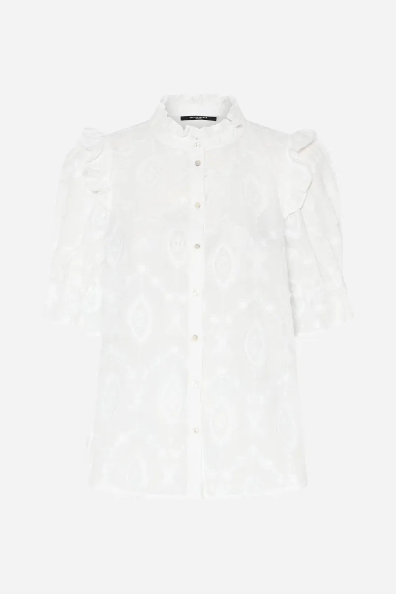 Discount Bruuns Bazaar CanterburyBBCaro shirt - White