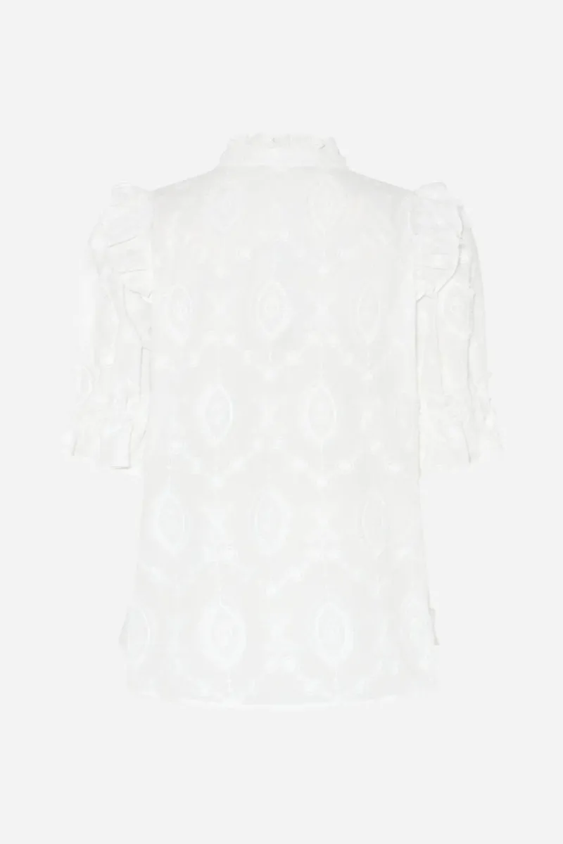 Discount Bruuns Bazaar CanterburyBBCaro shirt - White