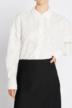 Hot Bruuns Bazaar CanterburyBBFeodory shirt - White