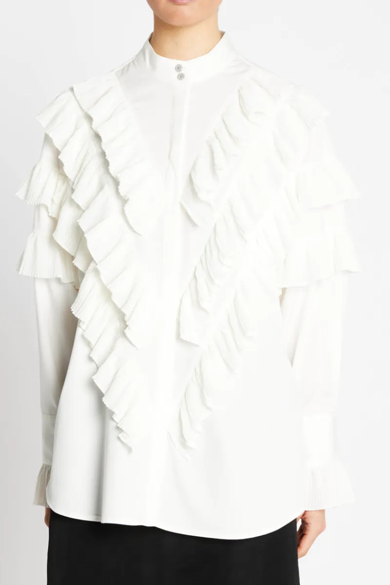 Outlet Bruuns Bazaar CardiniBBTilja shirt - Snow White
