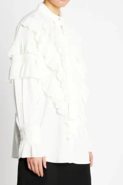 Outlet Bruuns Bazaar CardiniBBTilja shirt - Snow White