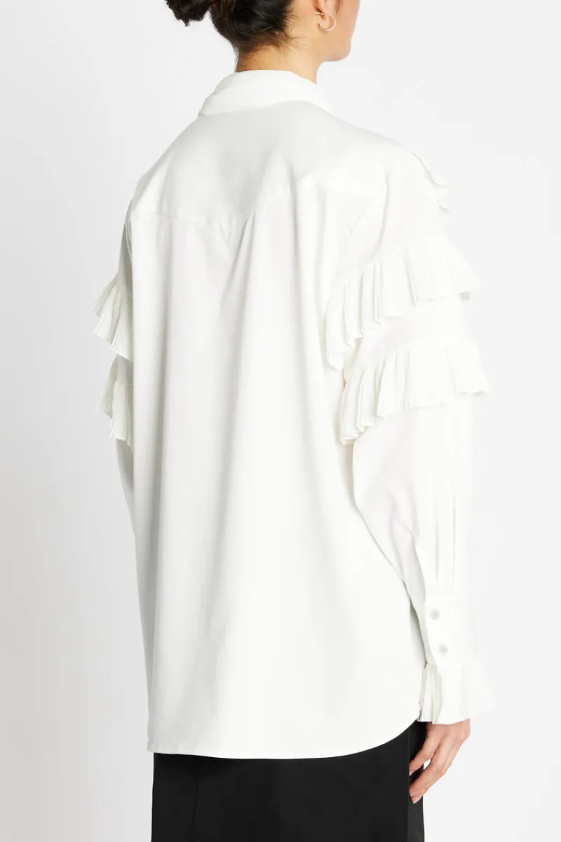 Outlet Bruuns Bazaar CardiniBBTilja shirt - Snow White