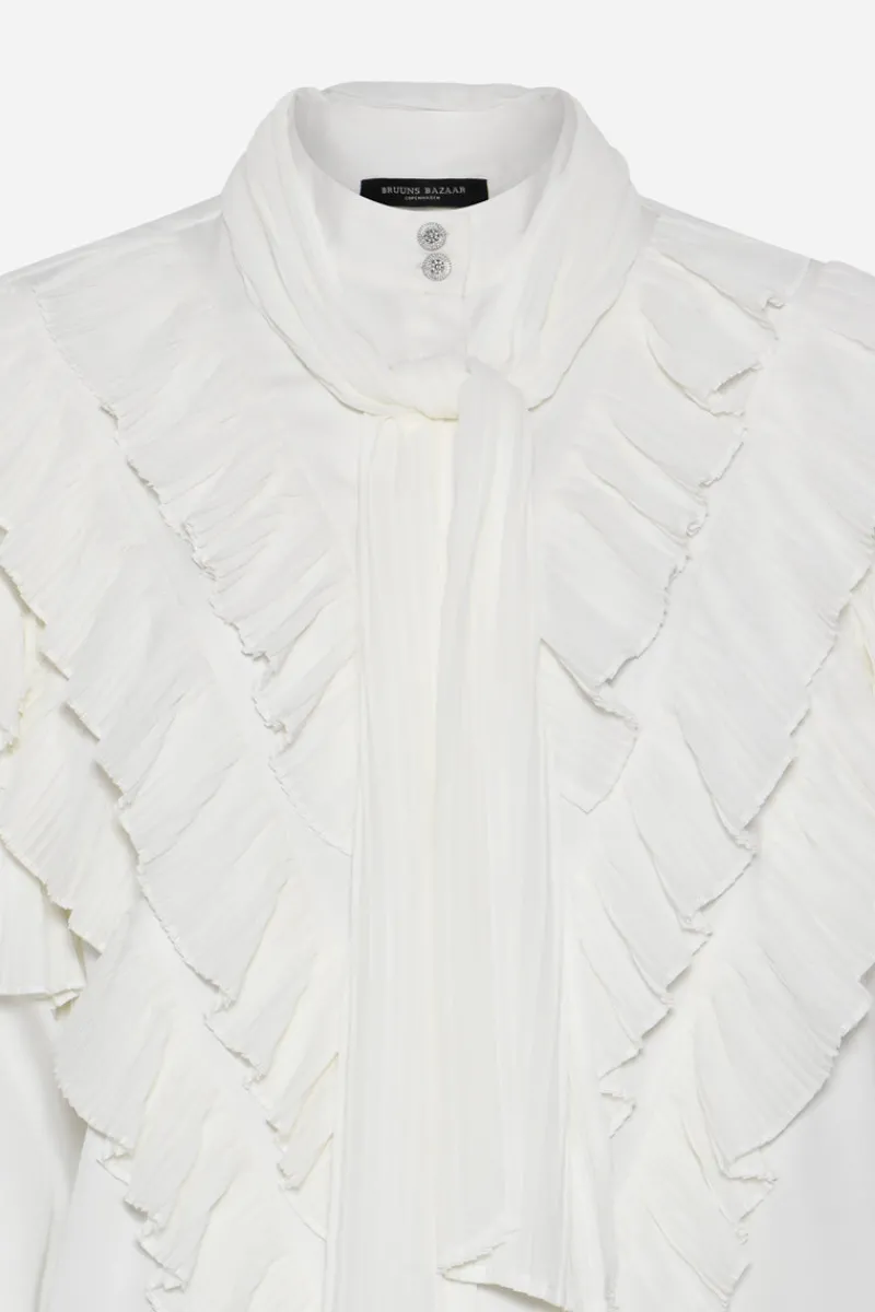 Outlet Bruuns Bazaar CardiniBBTilja shirt - Snow White