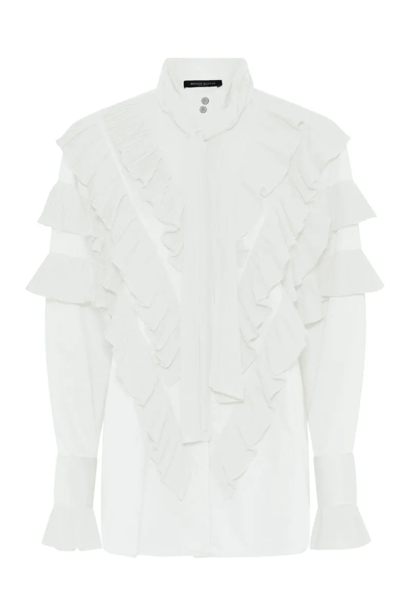Outlet Bruuns Bazaar CardiniBBTilja shirt - Snow White