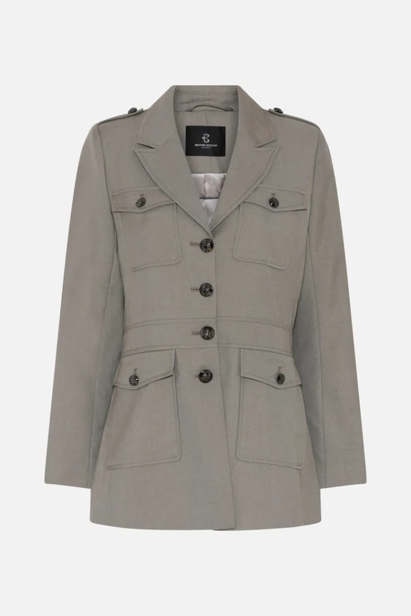 Online Bruuns Bazaar CarotaBBBakita Jacket - Concrete