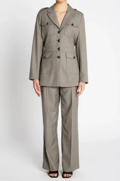 Outlet Bruuns Bazaar CarotaBBElizi pants - Concrete