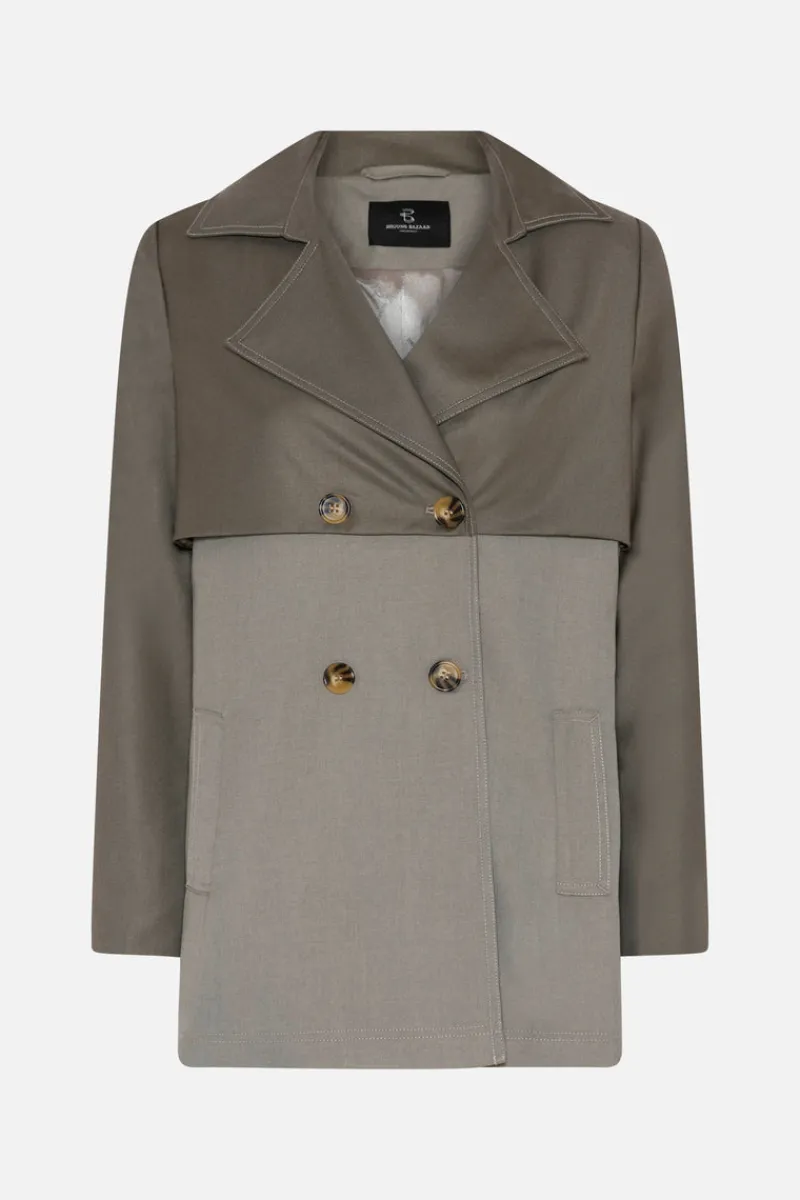 Outlet Bruuns Bazaar CarotaBBToya Jacket - Concrete