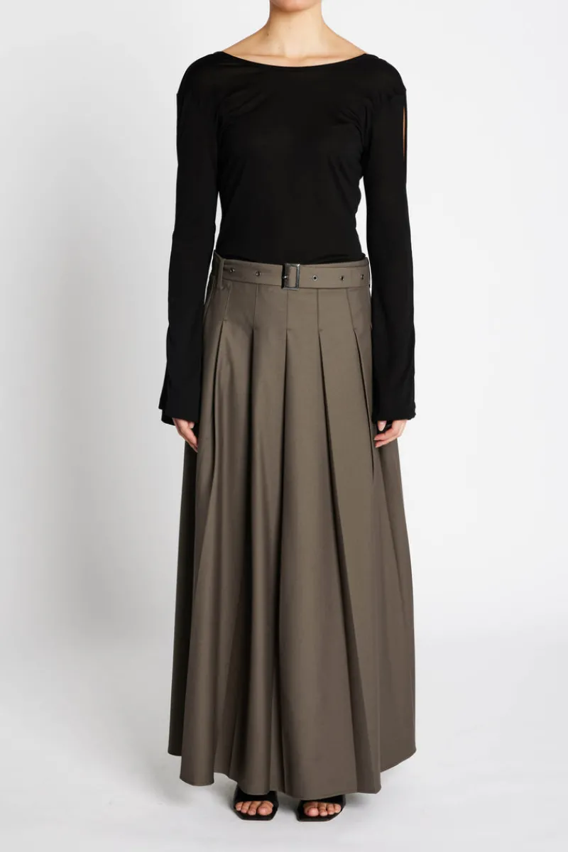 New Bruuns Bazaar CarotaBBTuva skirt - Dark Concrete