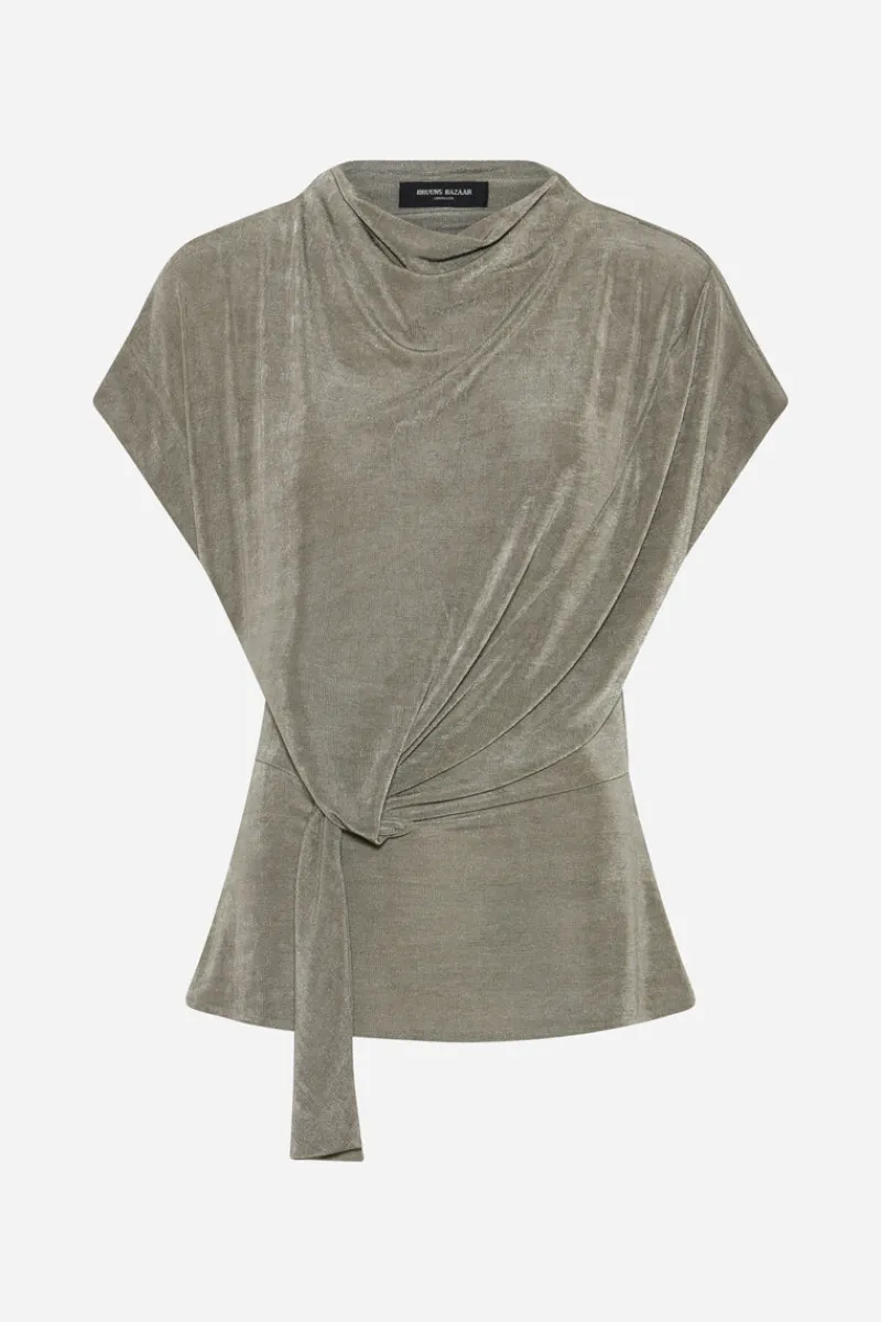 Sale Bruuns Bazaar CedrusBBTinja blouse - Silver Sage
