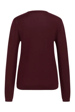 Outlet Bruuns Bazaar CharleneBBRound Neck knit - Wine