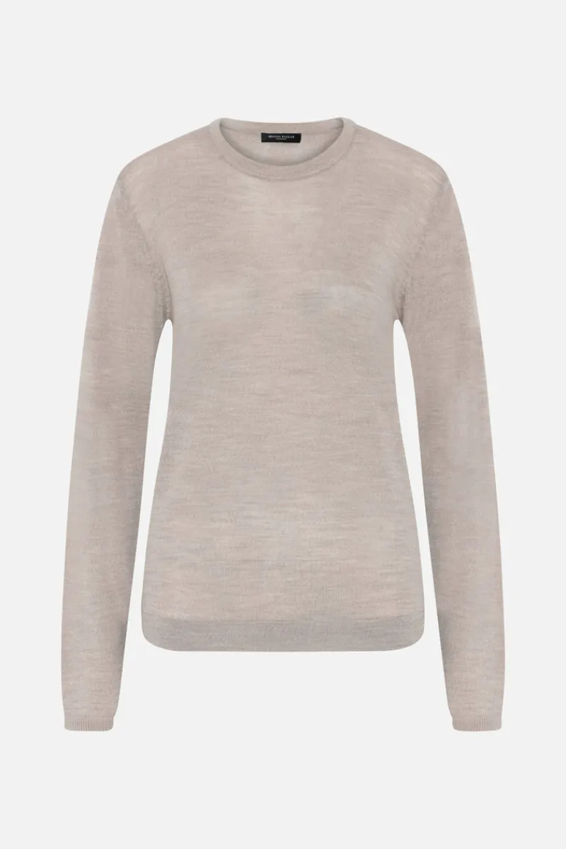 Online Bruuns Bazaar CharleneBBRRonde halsbreisel - Sand Melange
