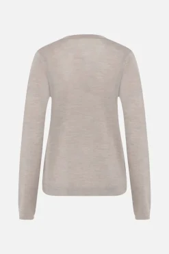 Online Bruuns Bazaar CharleneBBRRonde halsbreisel - Sand Melange