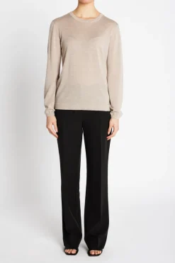 Online Bruuns Bazaar CharleneBBRRonde halsbreisel - Sand Melange