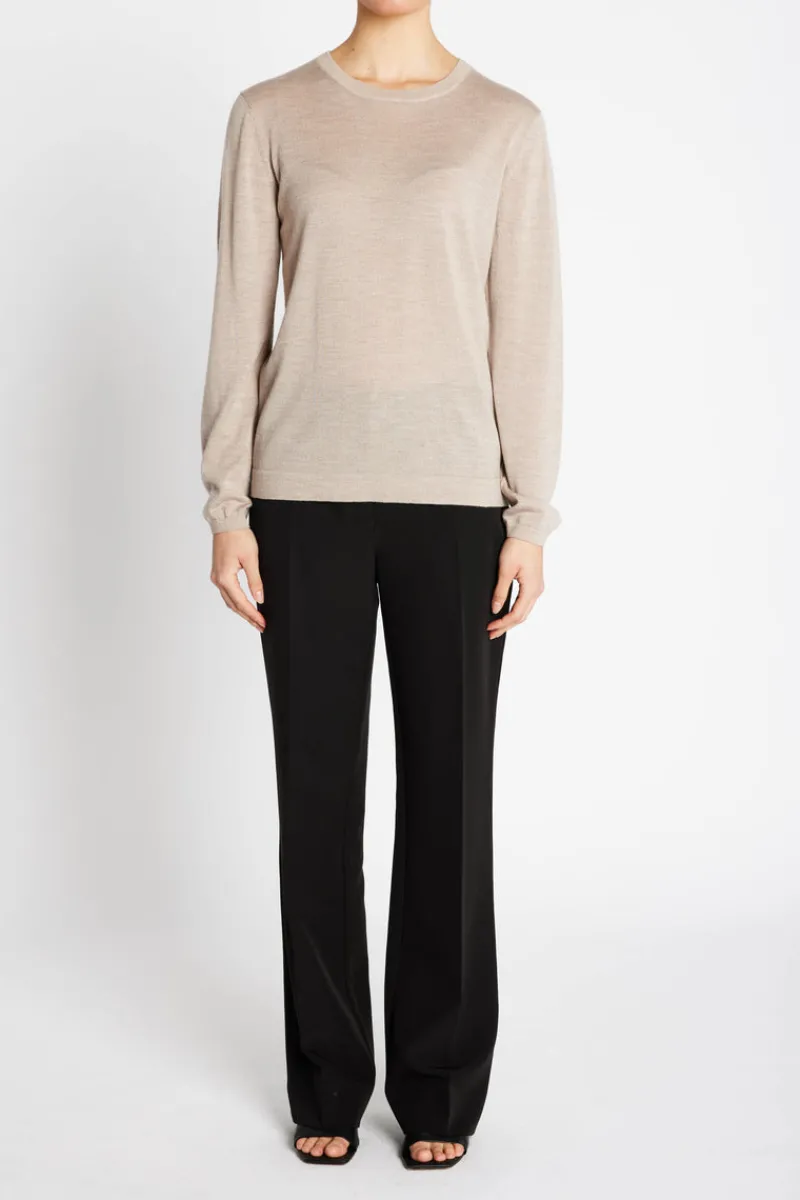 Online Bruuns Bazaar CharleneBBRRonde halsbreisel - Sand Melange
