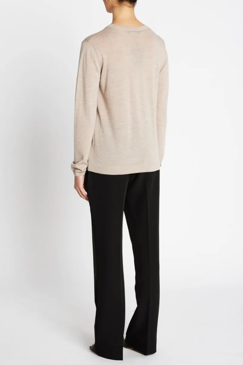 Online Bruuns Bazaar CharleneBBRRonde halsbreisel - Sand Melange