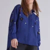 Best Bruuns Bazaar ChrisoulaBBBeia shirt - Dark Blue