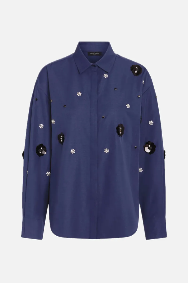 Best Bruuns Bazaar ChrisoulaBBBeia shirt - Dark Blue