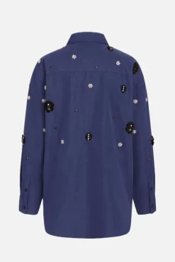 Best Bruuns Bazaar ChrisoulaBBBeia shirt - Dark Blue