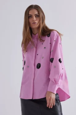 Discount Bruuns Bazaar ChrisoulaBBBeia shirt - Pastel Lavender