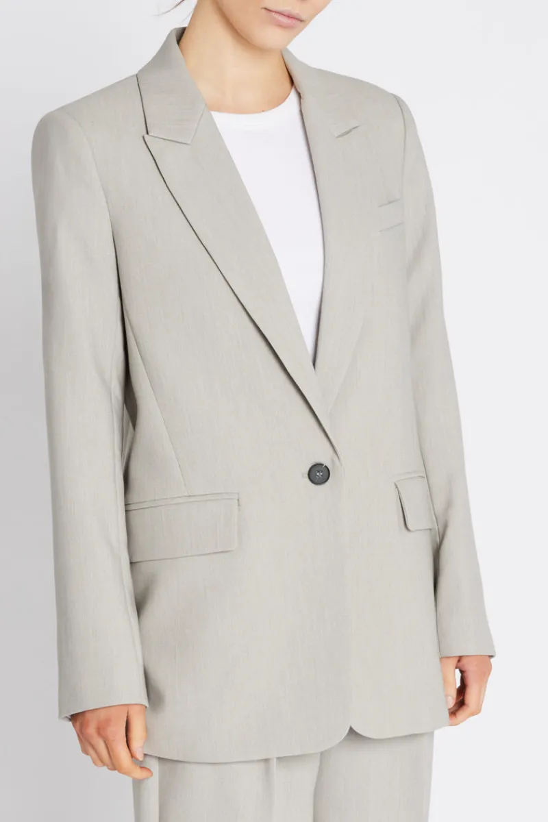 Hot Bruuns Bazaar CindySus Frida blazer - Lichtgrijs gemêleerd