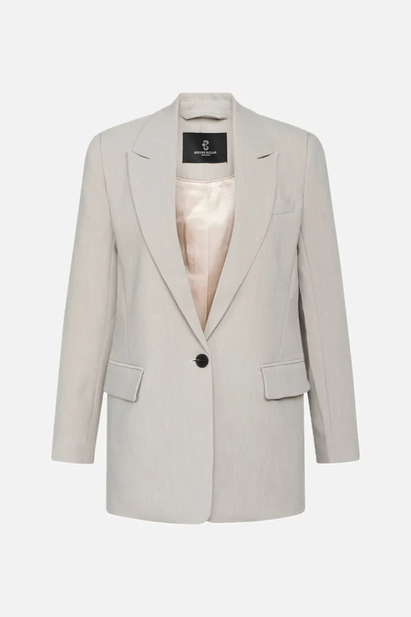 Hot Bruuns Bazaar CindySus Frida blazer - Lichtgrijs gemêleerd