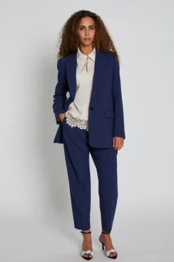 New Bruuns Bazaar CindySusBBDagny BROEK - Middeleeuws blauw