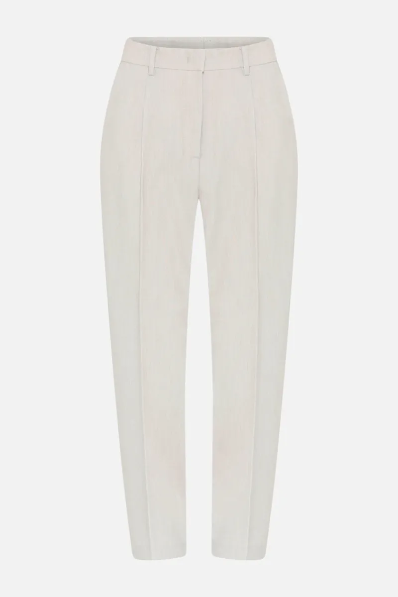 Hot Bruuns Bazaar CindySusBBDagny pants - Silver Cloud melange