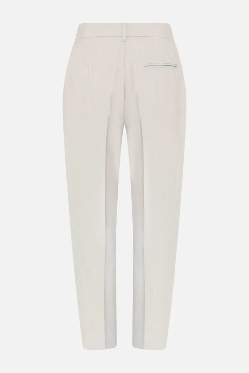 Hot Bruuns Bazaar CindySusBBDagny pants - Silver Cloud melange