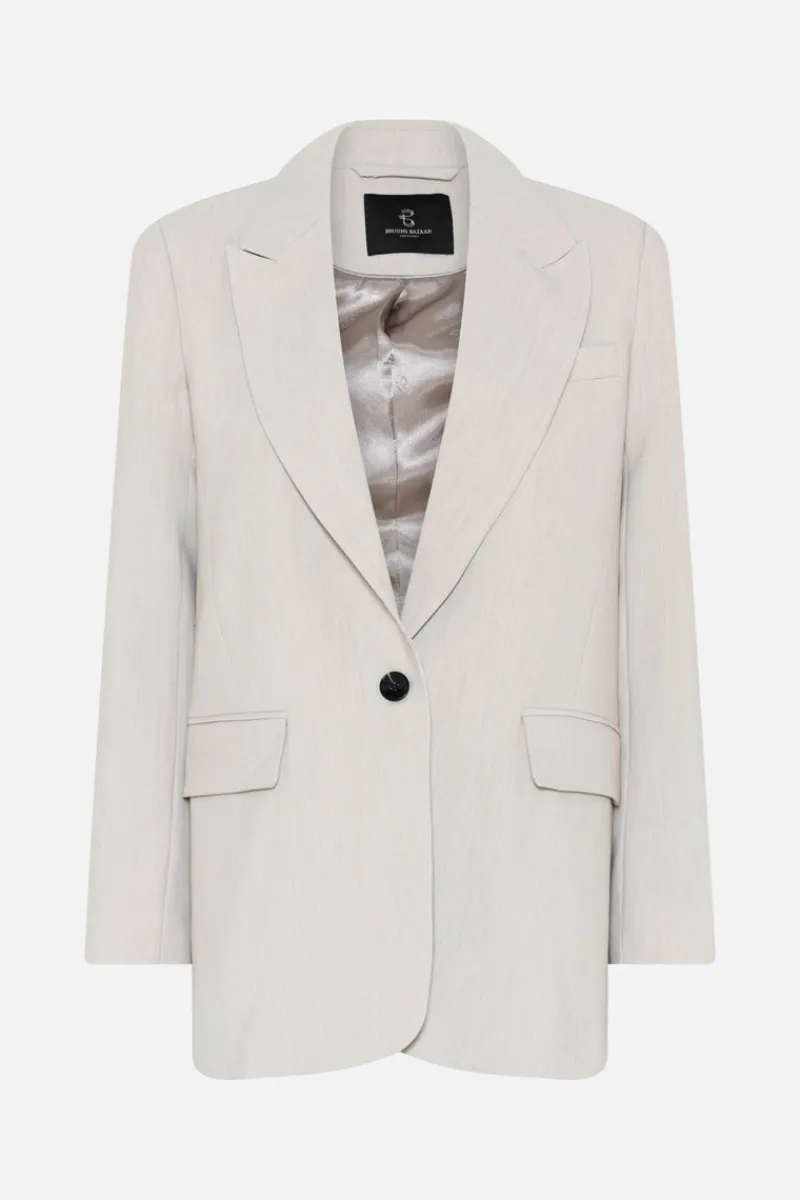 Best Bruuns Bazaar CindySusBBFrida blazer - Silver Cloud melange
