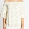Discount Bruuns Bazaar CollardBBCarlis blouse - Kit w Metallic